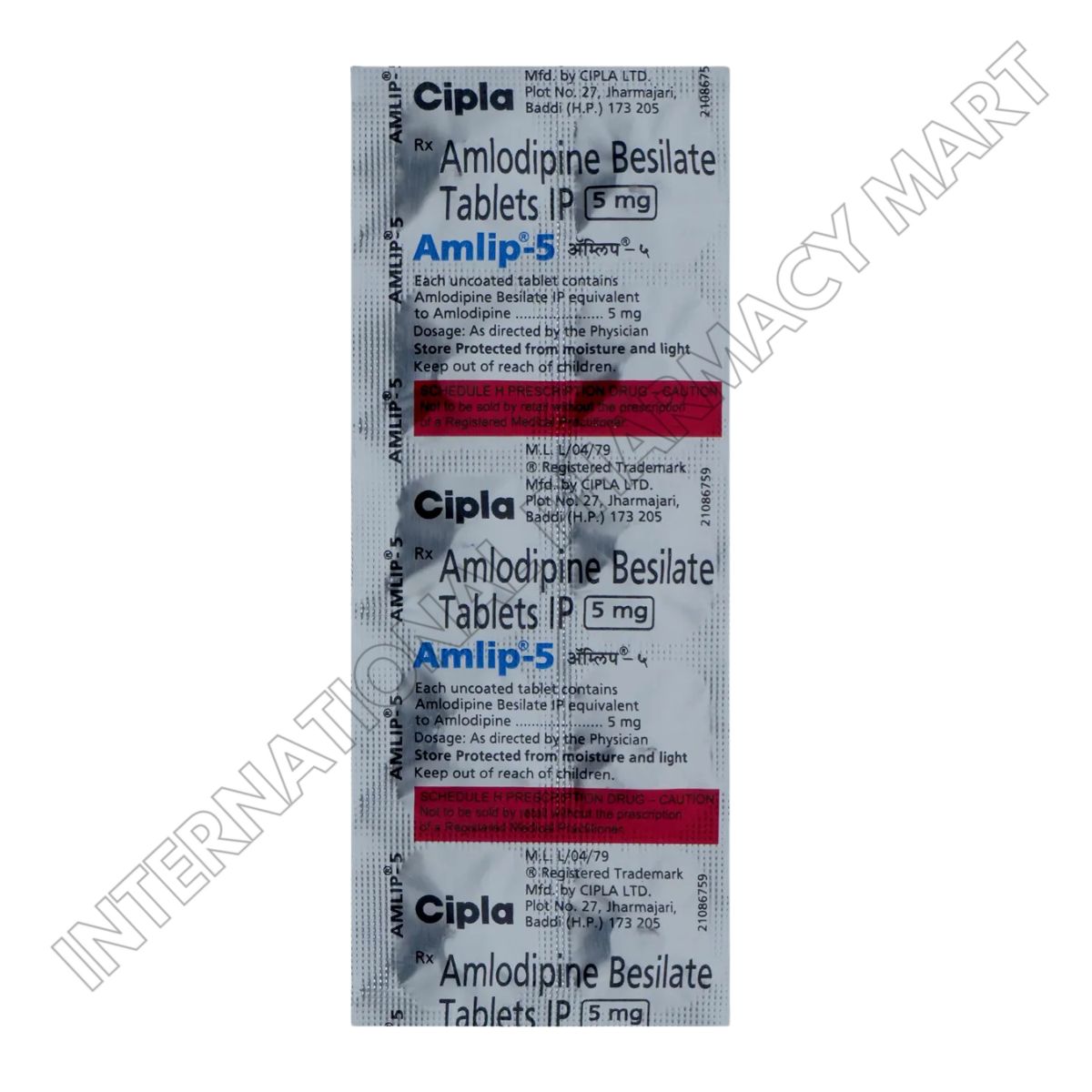 AMLIP 5MG-AMLOPIDINE 5MG (Generic Norvasc) - Image 2
