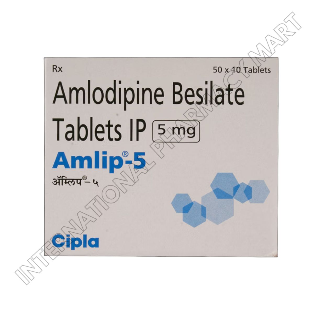 AMLIP 5MG-AMLOPIDINE 5MG (Generic Norvasc)