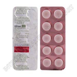 CIFRAN 500MG-CIPROFLOXACIN 500MG (Generic Cipro)