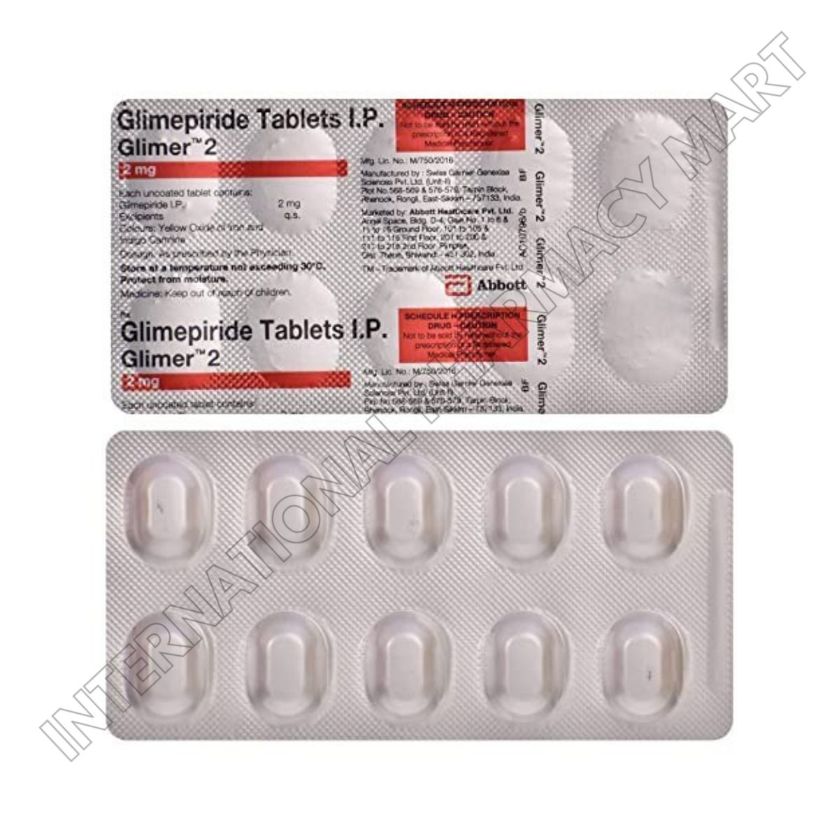 GLIMER 2MG-GLIMEPIRIDE 2MG (Generic Amaryl) - Image 2