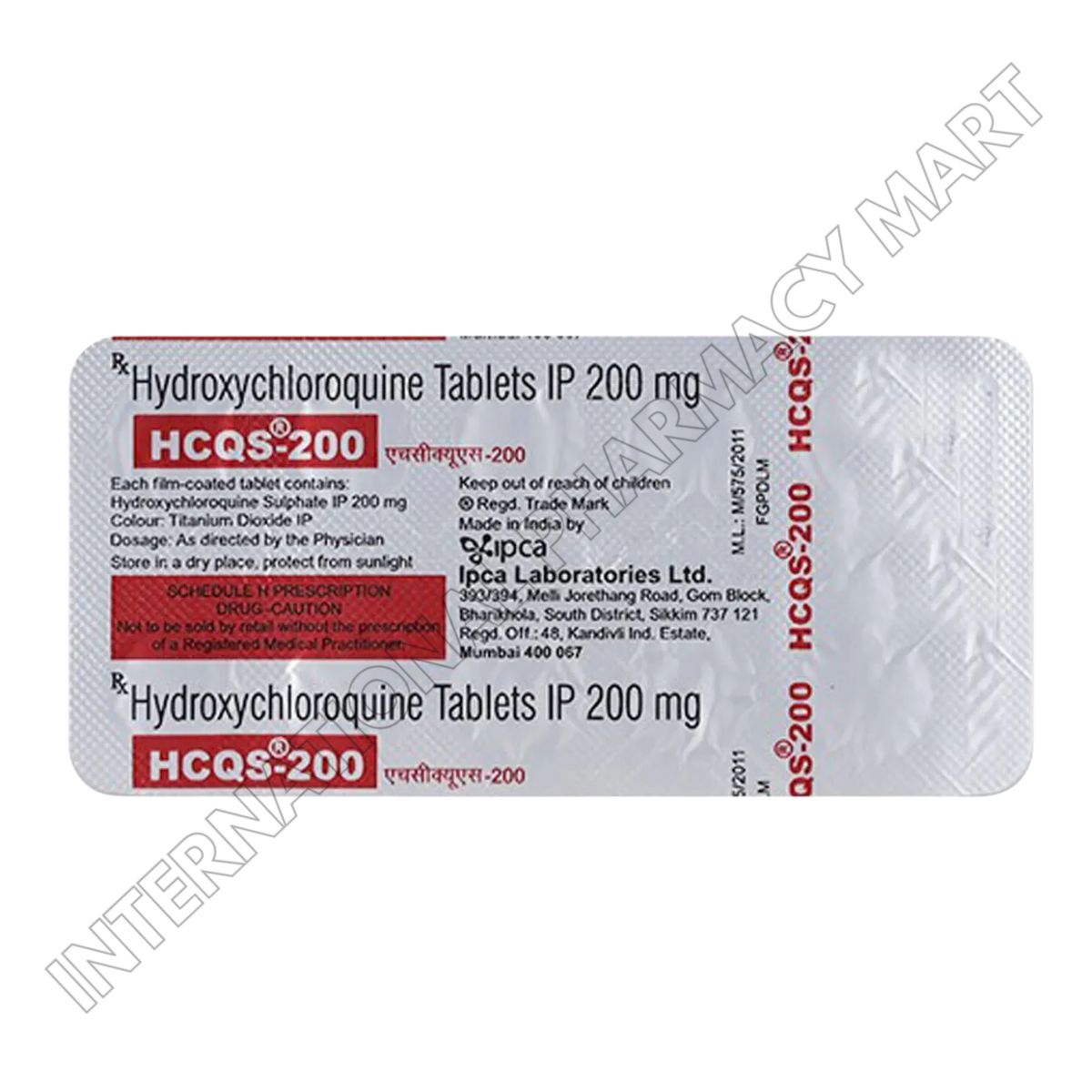 HCQS 200MG-HYDROXYCHLOROQUINE 200MG (Generic Plaquenil) - Image 2