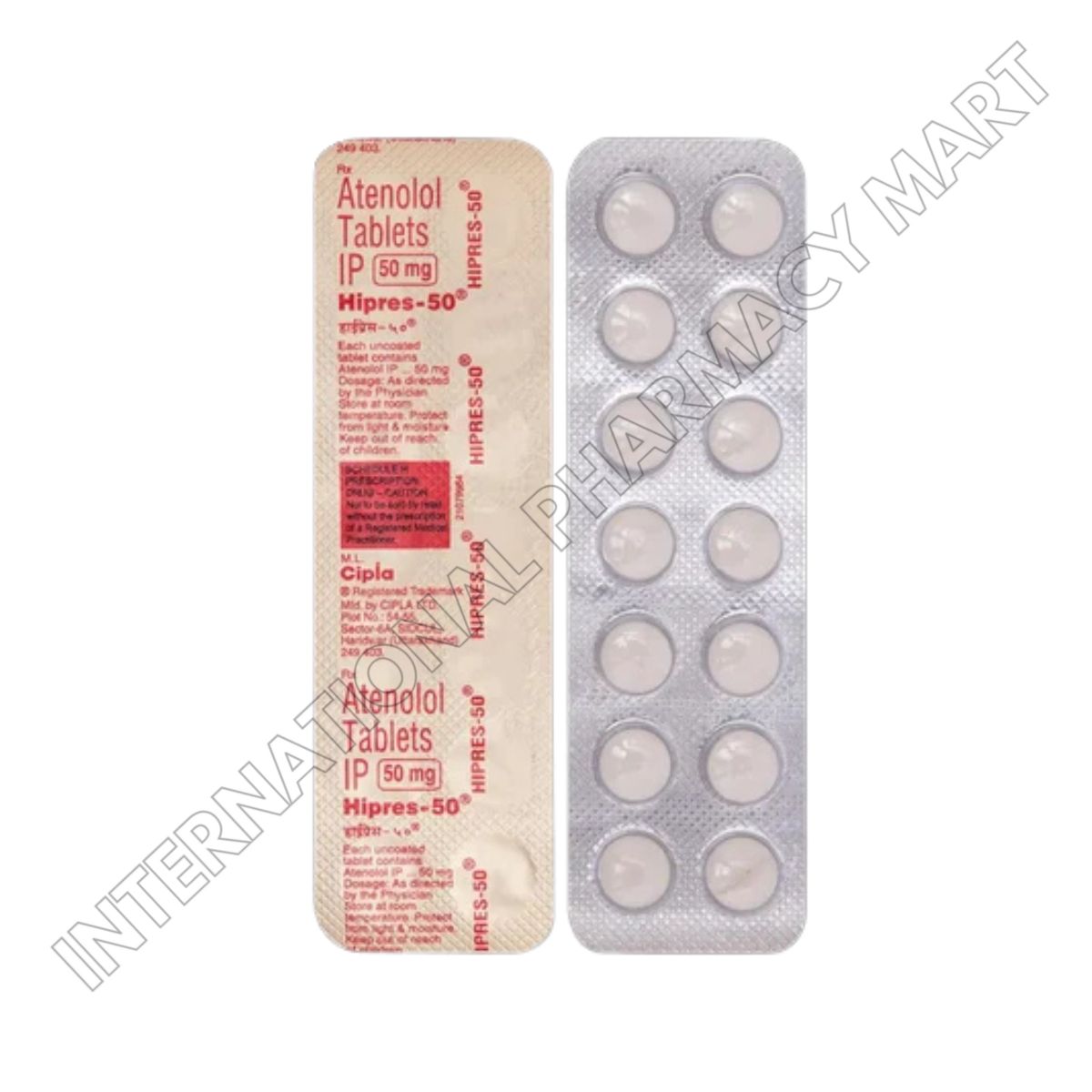 HIPRESS 50MG-ATENOLO 50MG (Generic Tenormin) - Image 2
