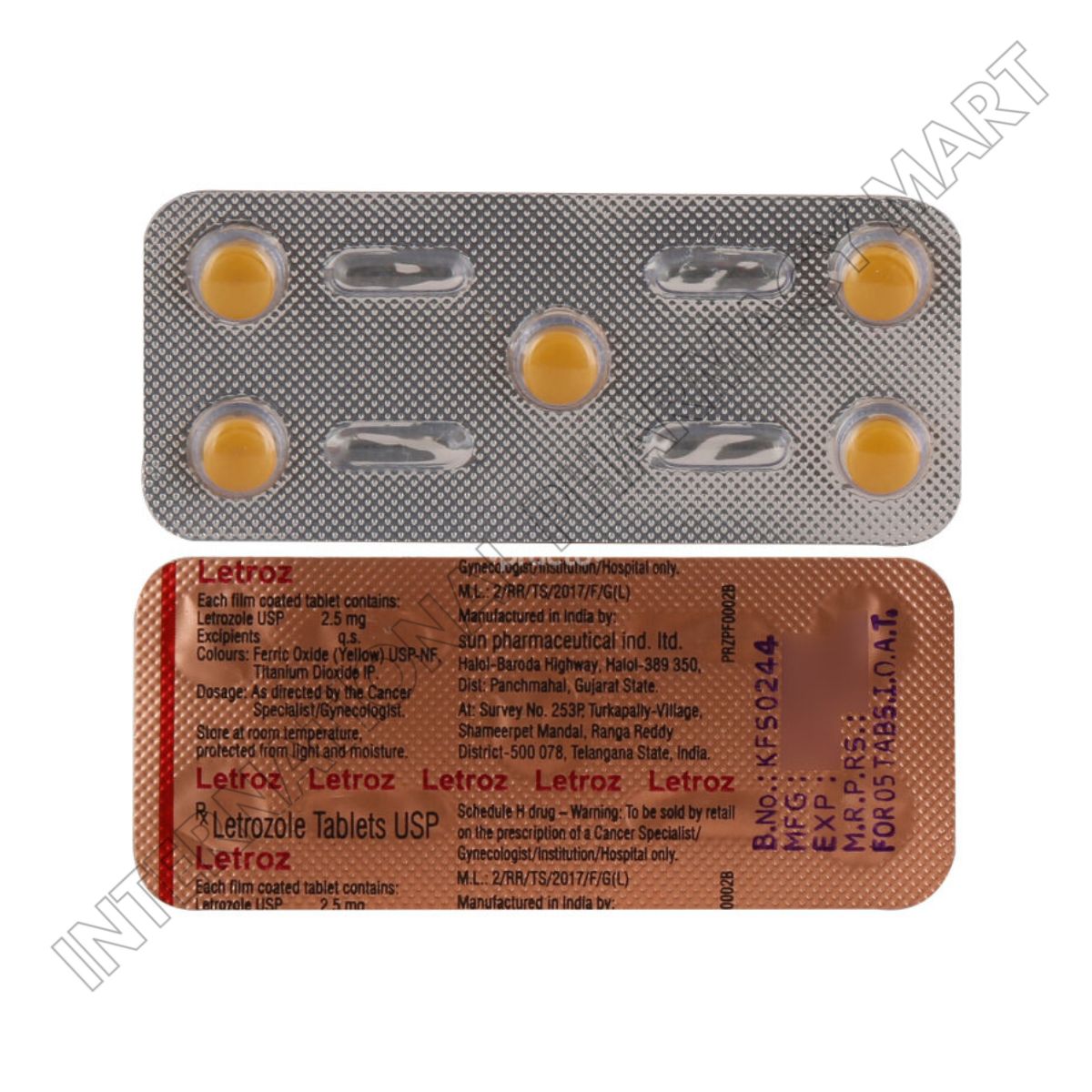 LETROZ 2.5MG-LETROZOLE 2.5MG (Generic Femara)