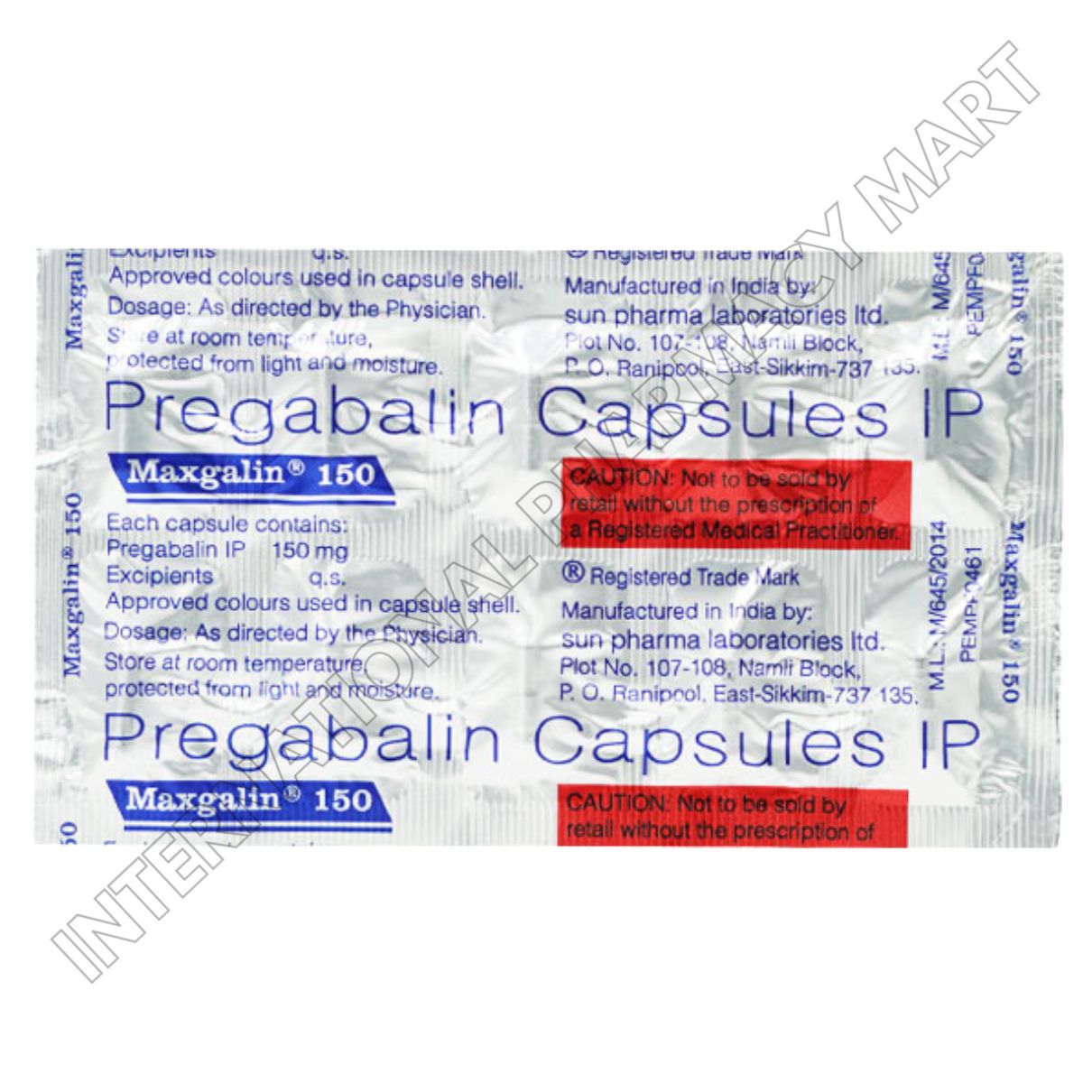MAXGALIN 150MG-PREGABALIN 150MG (Generic Lyrica) - Image 2