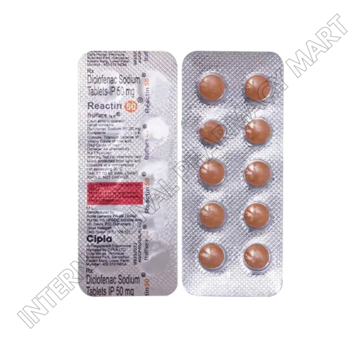 REACTIN 50MG-DICLOFENAC 50MG - Image 2