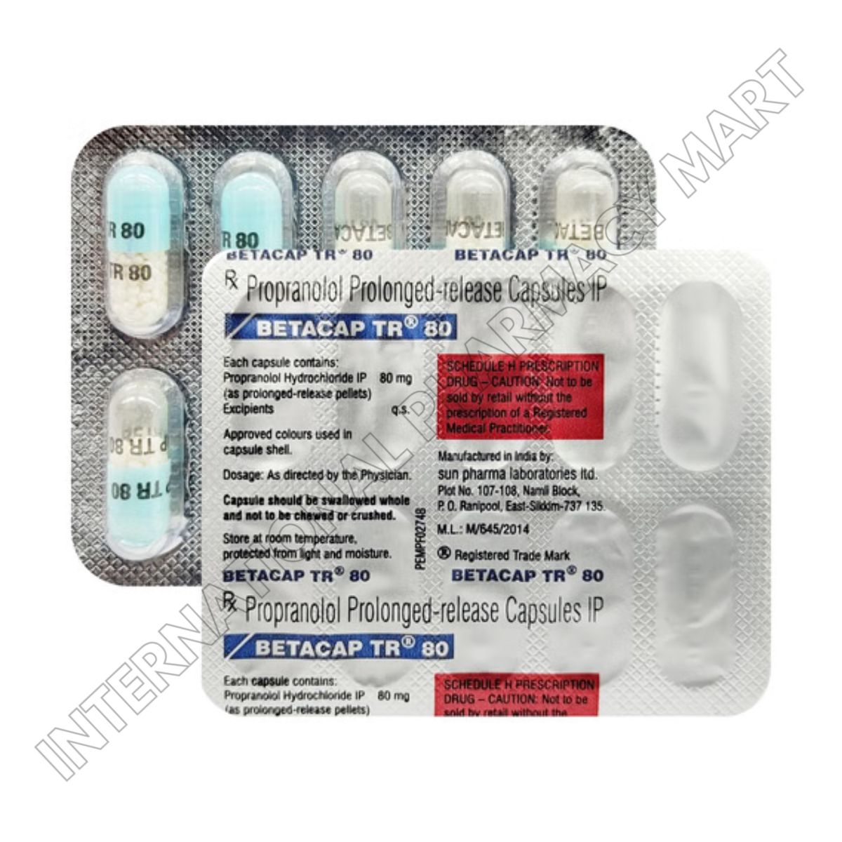 BETACAP TR 80MG-PROPRANOLOL TR 80MG (Generic Inderal LA) - Image 2