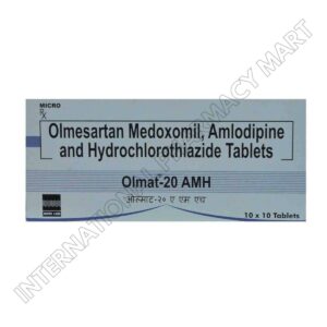 OLMAT 20MG AMH-OLMESARTAN MEDOXOMIL 20MG+AMLODIPINE 5MG+HYDROCHLOROTHIAZIDE 12.5MG (Generic Tribenzor)