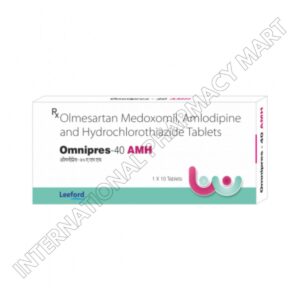 OMNIPRES 40MG AMH-OLMESARTAN MEDOXOMIL 40MG+AMLODIPINE 5MG+HYDROCHLOROTHIAZIDE 12.5MG (Generic Tribenzor)