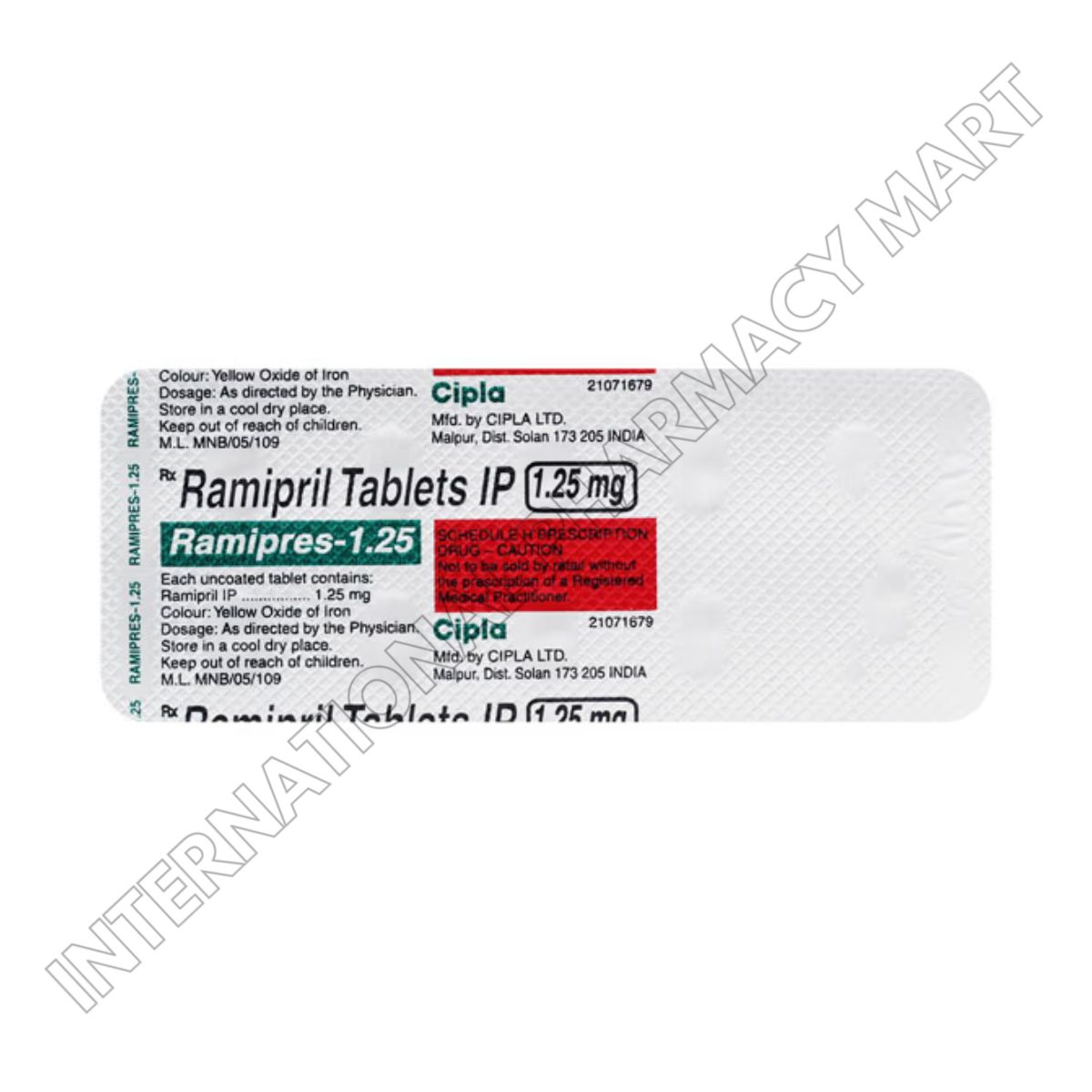 RAMIPRES 1.25MG-RAMIPRIL 1.25MG (Generic Altace) - Image 2