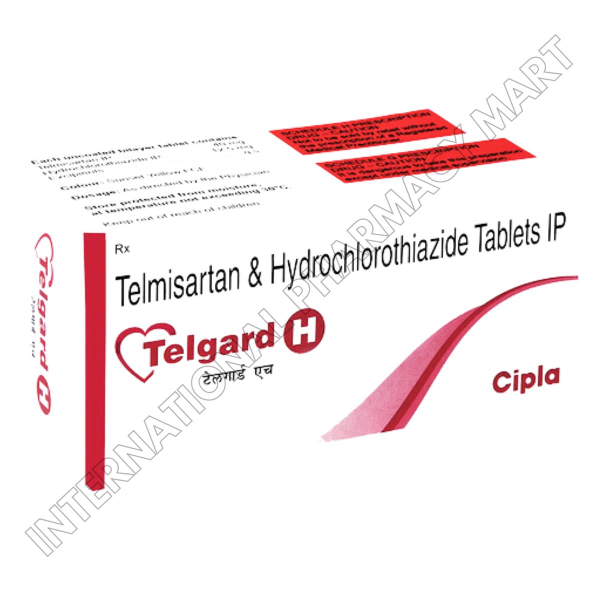 TELGARD H 40MG-TELMISARTAN 40MG+ HYDROCHLOROTHIAZIDE 12.5MG (Generic Micardis HCT)