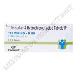 TELMIKIND-H 80MG-TELMISARTAN 80MG+ HYDROCHLOROTHIAZIDE 12.5MG (Generic Micardis HCT)