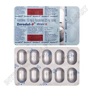 ZERODOL P 100MG-325MG (Aceclofenac–Paracetamol)