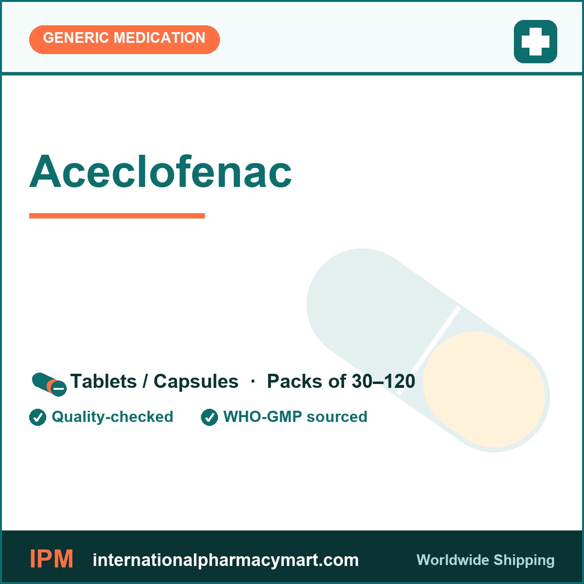 Aceclofenac | International Pharmacy Mart