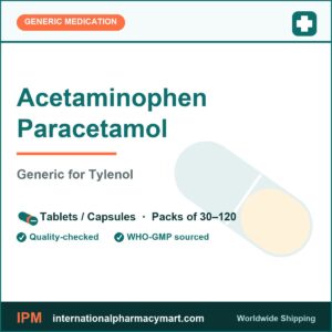 Acetaminophen Paracetamol - generic Tylenol | International Pharmacy Mart