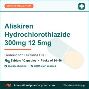 Aliskiren Hydrochlorothiazide 300mg 12 5mg - generic Tekturna HCT | International Pharmacy Mart