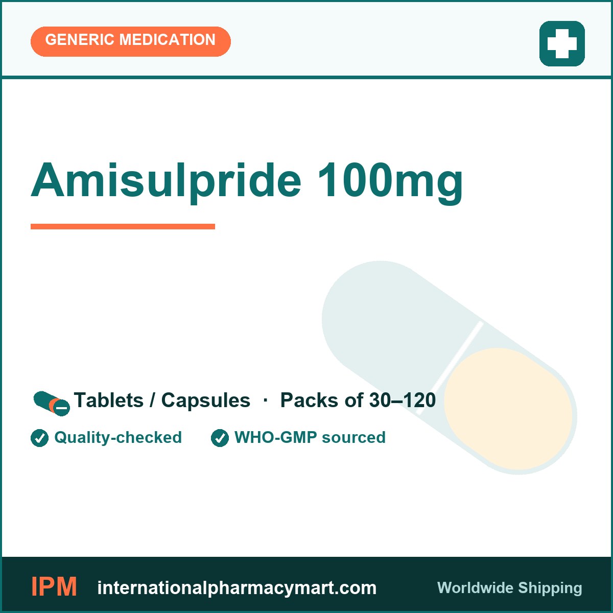 Amisulpride 100mg | International Pharmacy Mart