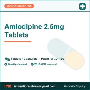 Amlodipine 2.5mg Tablets | International Pharmacy Mart