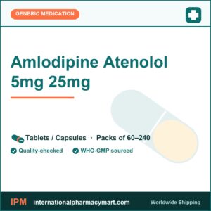 Amlodipine Atenolol 5mg 25mg | International Pharmacy Mart