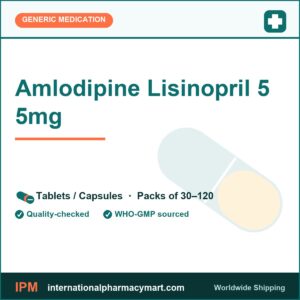 Amlodipine Lisinopril 5 5mg | International Pharmacy Mart