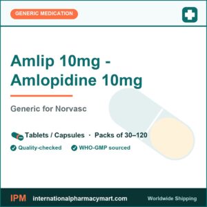 Amlip 10mg - Amlopidine 10mg - generic Norvasc | International Pharmacy Mart