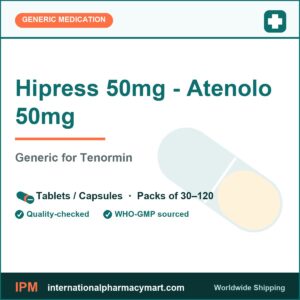 Hipress 50mg - Atenolo 50mg - generic Tenormin | International Pharmacy Mart