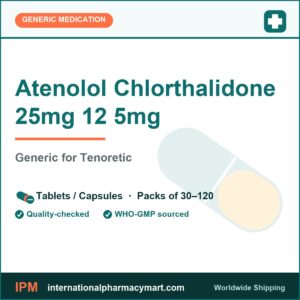 Atenolol Chlorthalidone 25mg 12 5mg - generic Tenoretic | International Pharmacy Mart