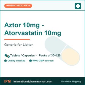 Aztor 10mg - Atorvastatin 10mg - generic Lipitor | International Pharmacy Mart