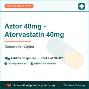 Aztor 40mg - Atorvastatin 40mg - generic Lipitor | International Pharmacy Mart