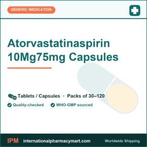 Atorvastatinaspirin 10Mg75mg Capsules | International Pharmacy Mart