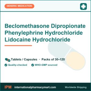 Beclomethasone Dipropionate Phenylephrine Hydrochloride Lidocaine Hydrochloride | International Pharmacy Mart