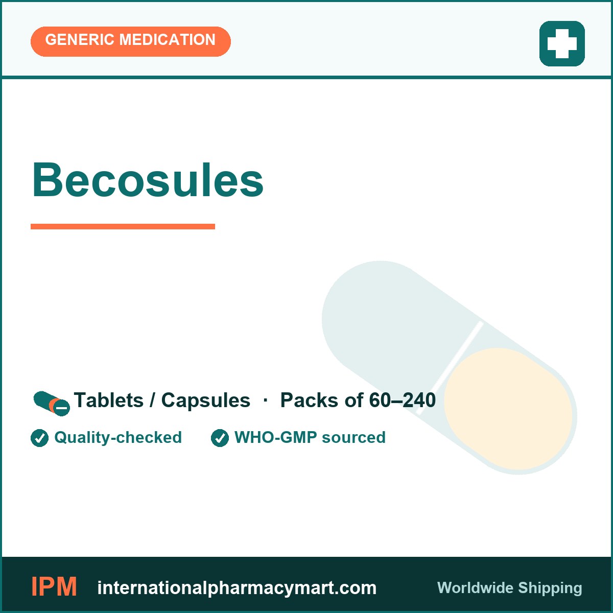 Becosules | International Pharmacy Mart