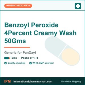 Benzoyl Peroxide 4Percent Creamy Wash 50Gms - generic PanOxyl | International Pharmacy Mart