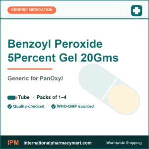Benzoyl Peroxide 5Percent Gel 20Gms - generic PanOxyl | International Pharmacy Mart