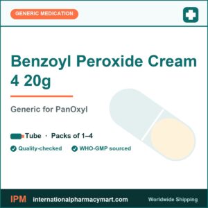 Benzoyl Peroxide Cream 4 20g - generic PanOxyl | International Pharmacy Mart