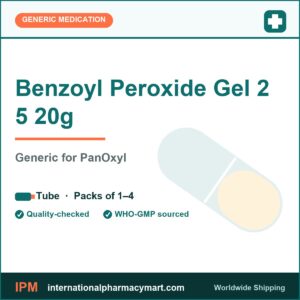 Benzoyl Peroxide Gel 2 5 20g - generic PanOxyl | International Pharmacy Mart