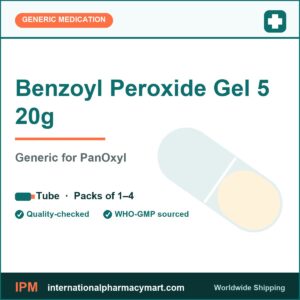 Benzoyl Peroxide Gel 5 20g - generic PanOxyl | International Pharmacy Mart