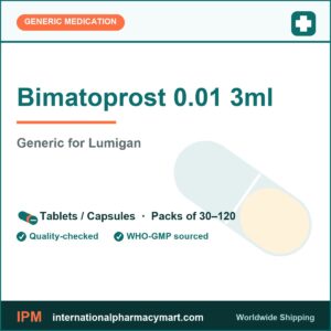 Bimatoprost 0.01 3ml - generic Lumigan | International Pharmacy Mart