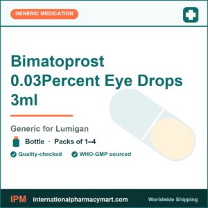 Bimatoprost 0.03Percent Eye Drops 3ml - generic Lumigan | International Pharmacy Mart