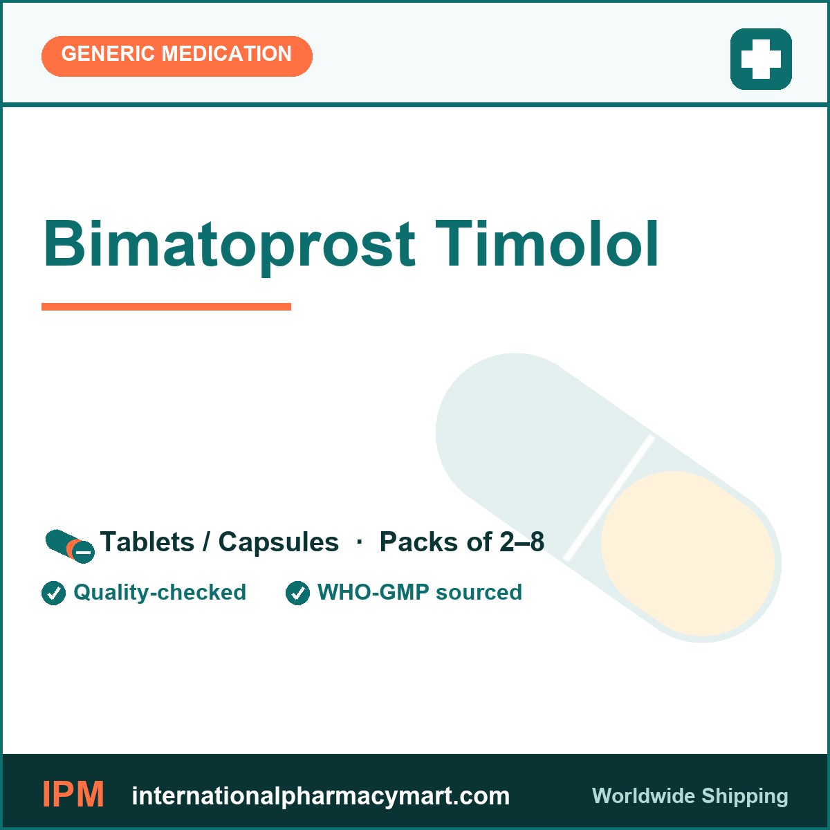 Bimatoprost Timolol | International Pharmacy Mart