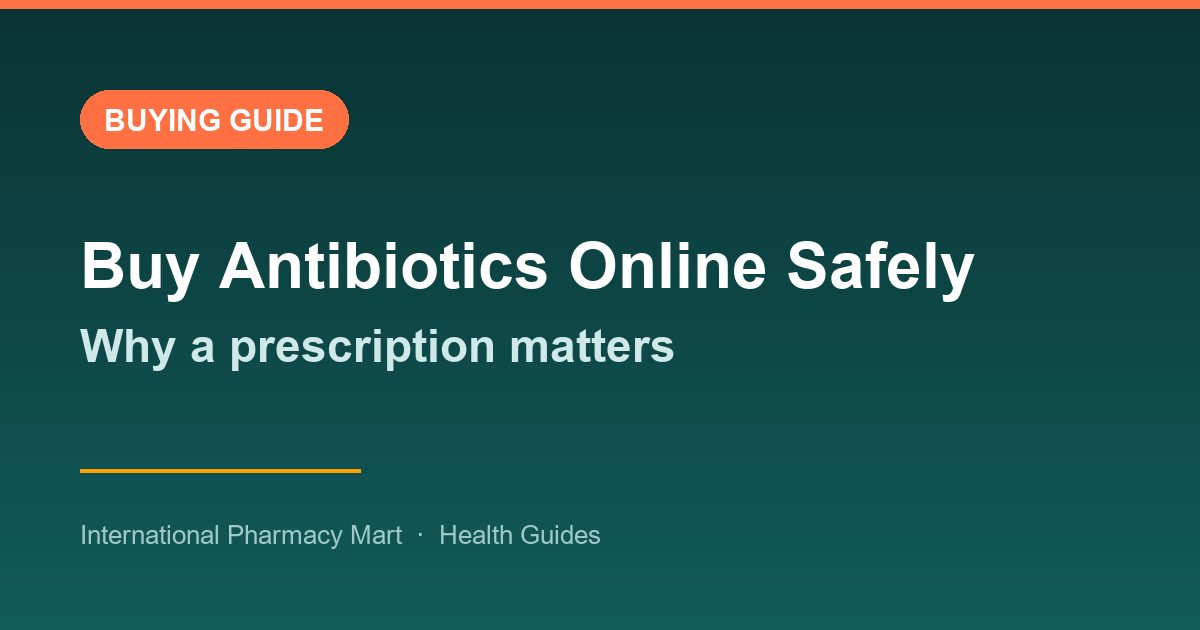 How to Buy Antibiotics Online Safely (and Why a Prescription Matters)