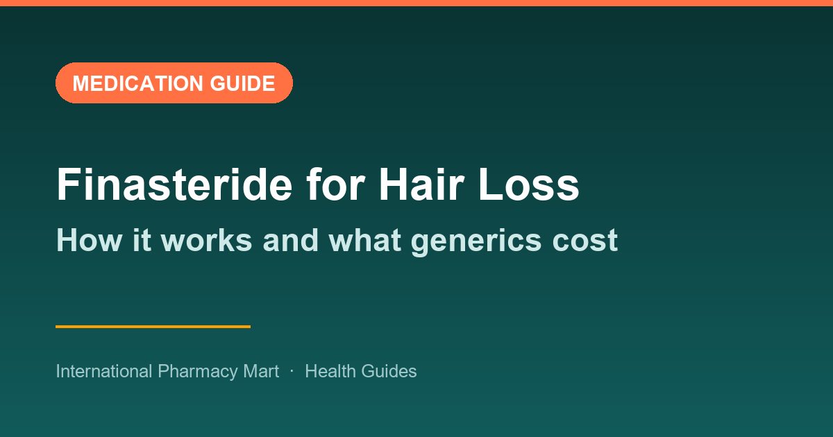 Finasteride for Hair Loss: How It Works and What Generics Cost