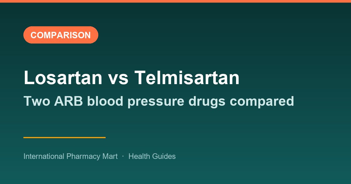 Losartan vs Telmisartan: Which ARB Blood Pressure Drug Is Right for You?