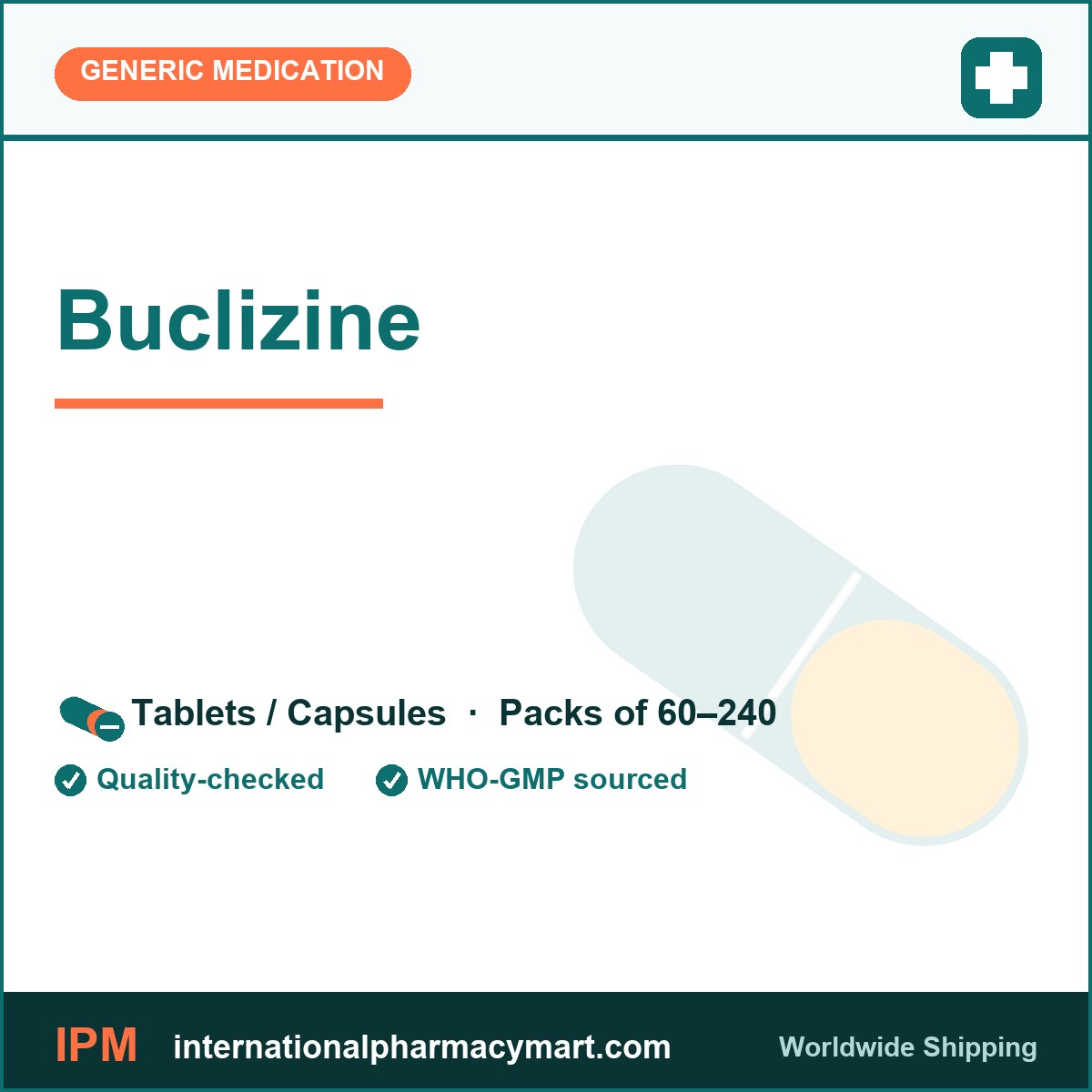 Buclizine | International Pharmacy Mart