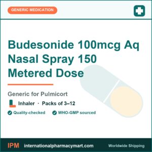 Budesonide 100mcg Aq Nasal Spray 150 Metered Dose - generic Pulmicort | International Pharmacy Mart