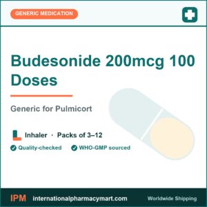 Budesonide 200mcg 100 Doses - generic Pulmicort | International Pharmacy Mart