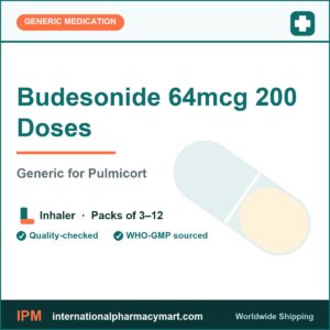 Budesonide 64mcg 200 Doses - generic Pulmicort | International Pharmacy Mart
