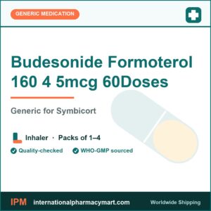 Budesonide Formoterol 160 4 5mcg 60Doses - generic Symbicort | International Pharmacy Mart