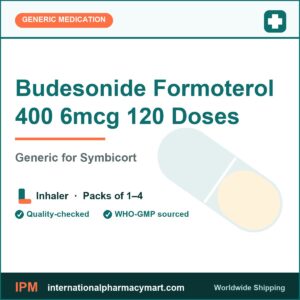 Budesonide Formoterol 400 6mcg 120 Doses - generic Symbicort | International Pharmacy Mart