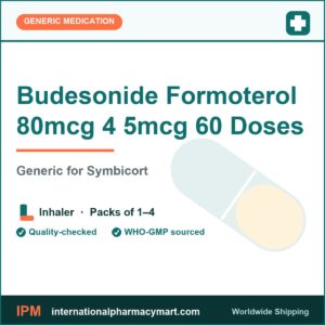 Budesonide Formoterol 80mcg 4 5mcg 60 Doses - generic Symbicort | International Pharmacy Mart