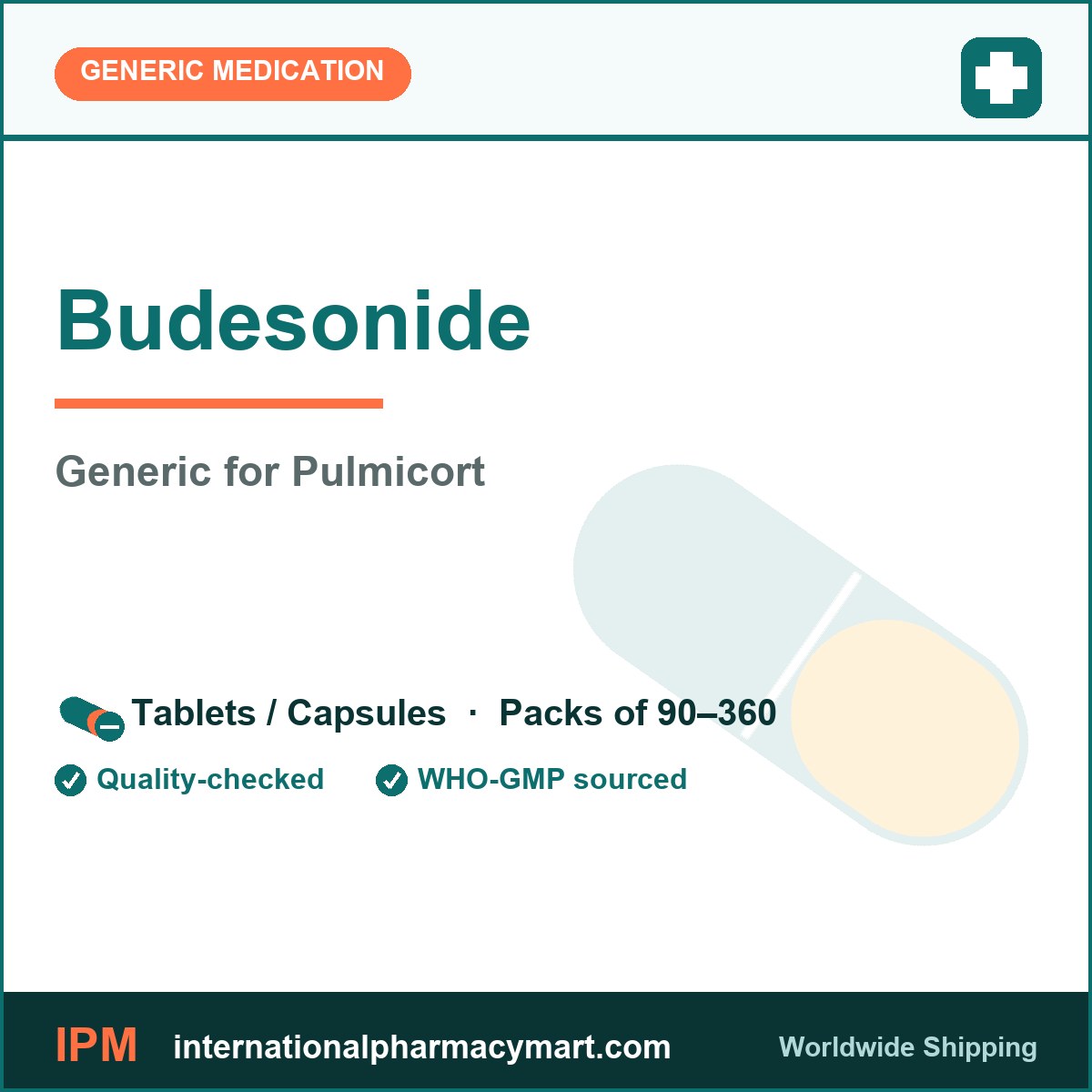 Budesonide - generic Pulmicort | International Pharmacy Mart